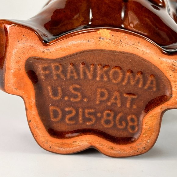 Vtg Frankoma Elephant Mug Cup Stoneware Glaze Brown Republican GOP Political 70s - Picture 9 of 13